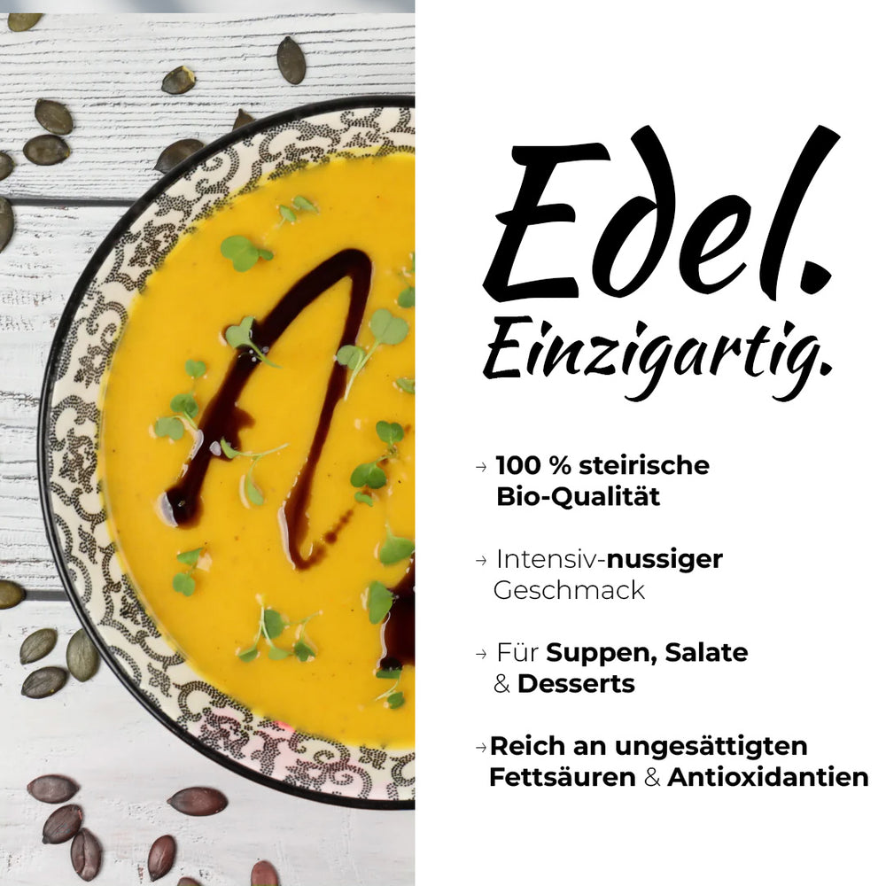 
                  
                    Bio Steirisches Kürbiskernöl g.g.A.
                  
                