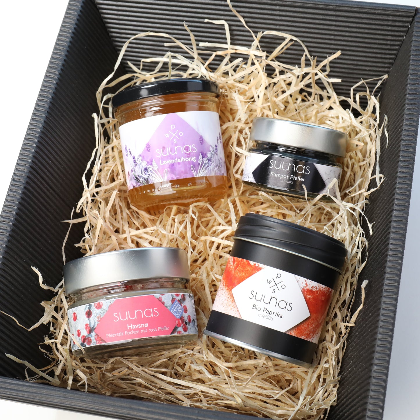 Geschenkkorb mit Gwürzen
