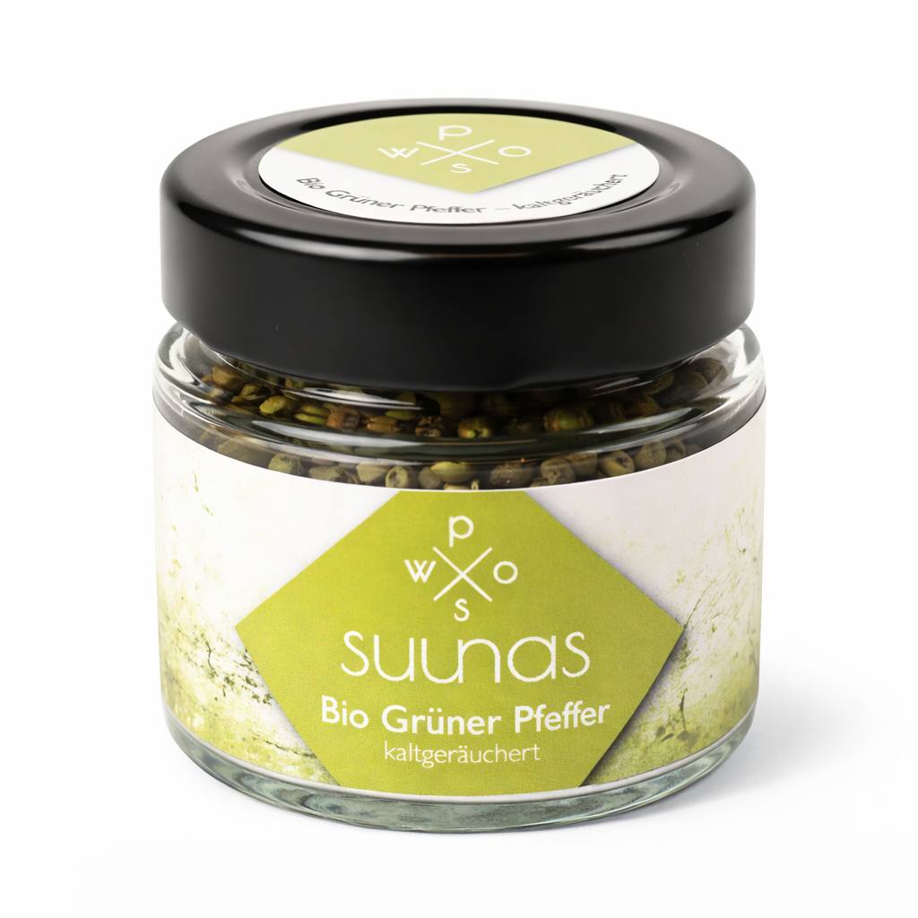 Glas mit gerauchertem Pfeffer