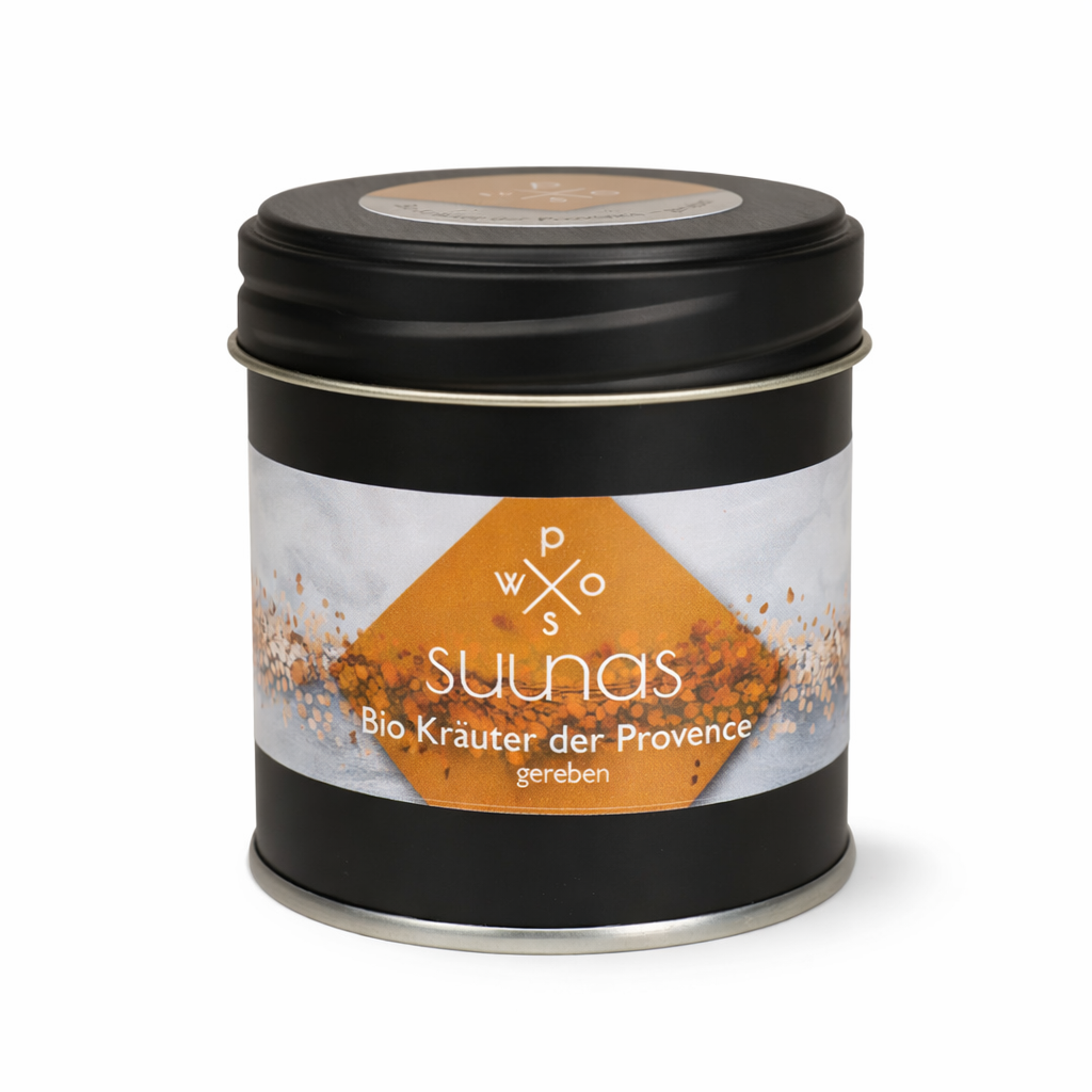 Dose mit Kräutern der Provence