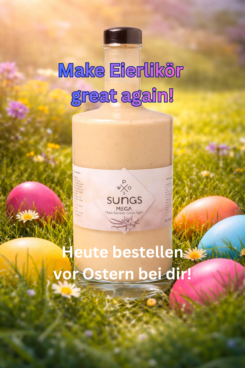 Flasche Eierlikör osterlich
